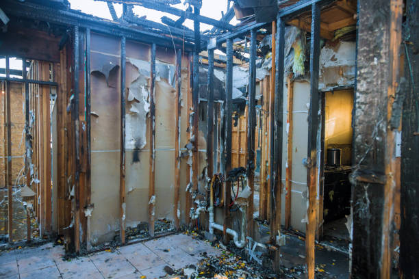 Professional Emergency Fire Cleanup technician working in Louisville, OH